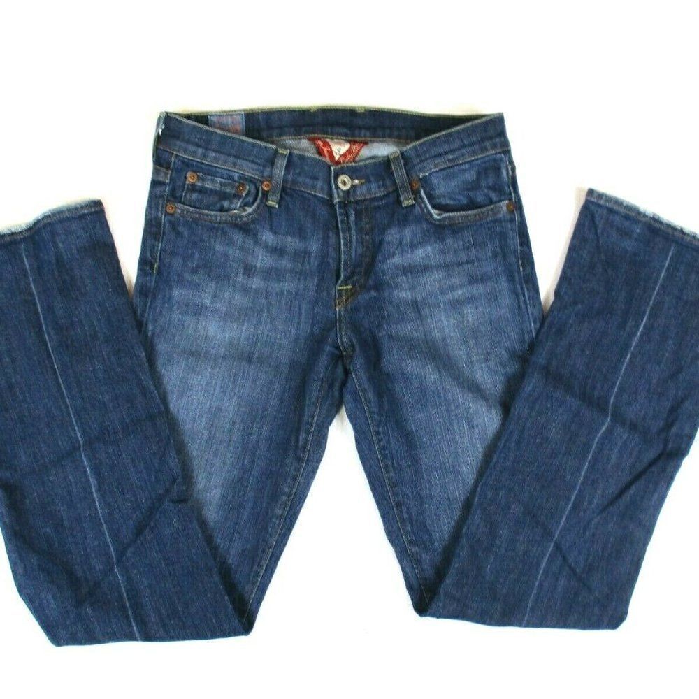 Lucky Brand Sundown Jeans By Gene Montesano Women's Size 27 Ringspun Denim - Picture 2 of 11